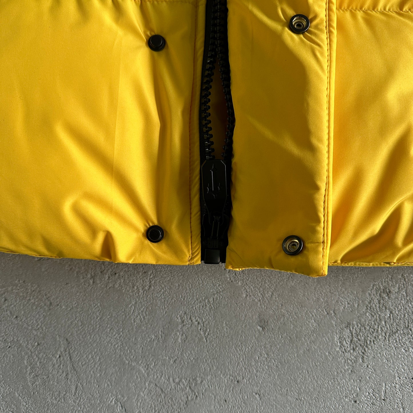 Trapstar Decoded Arch Puffer Jacket Back Yellow