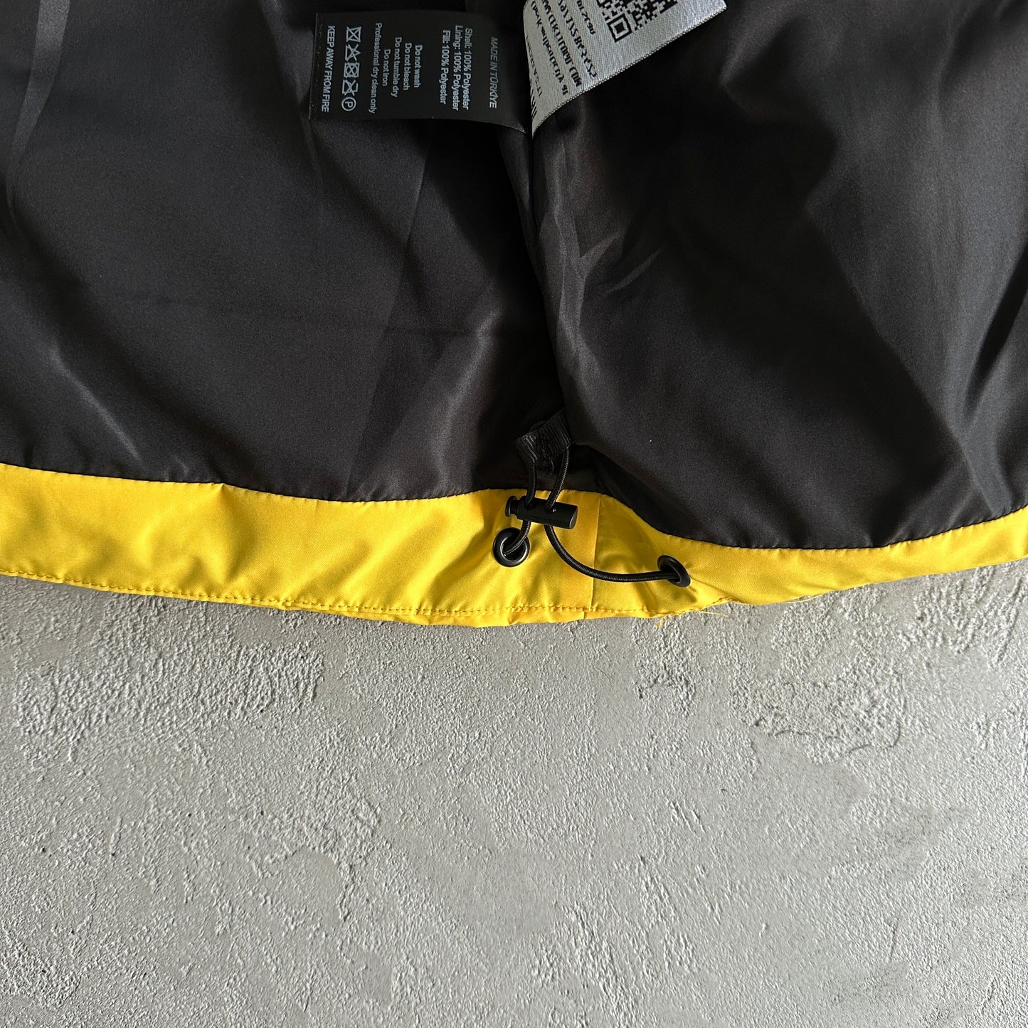 Trapstar Decoded Arch Puffer Jacket Back Yellow