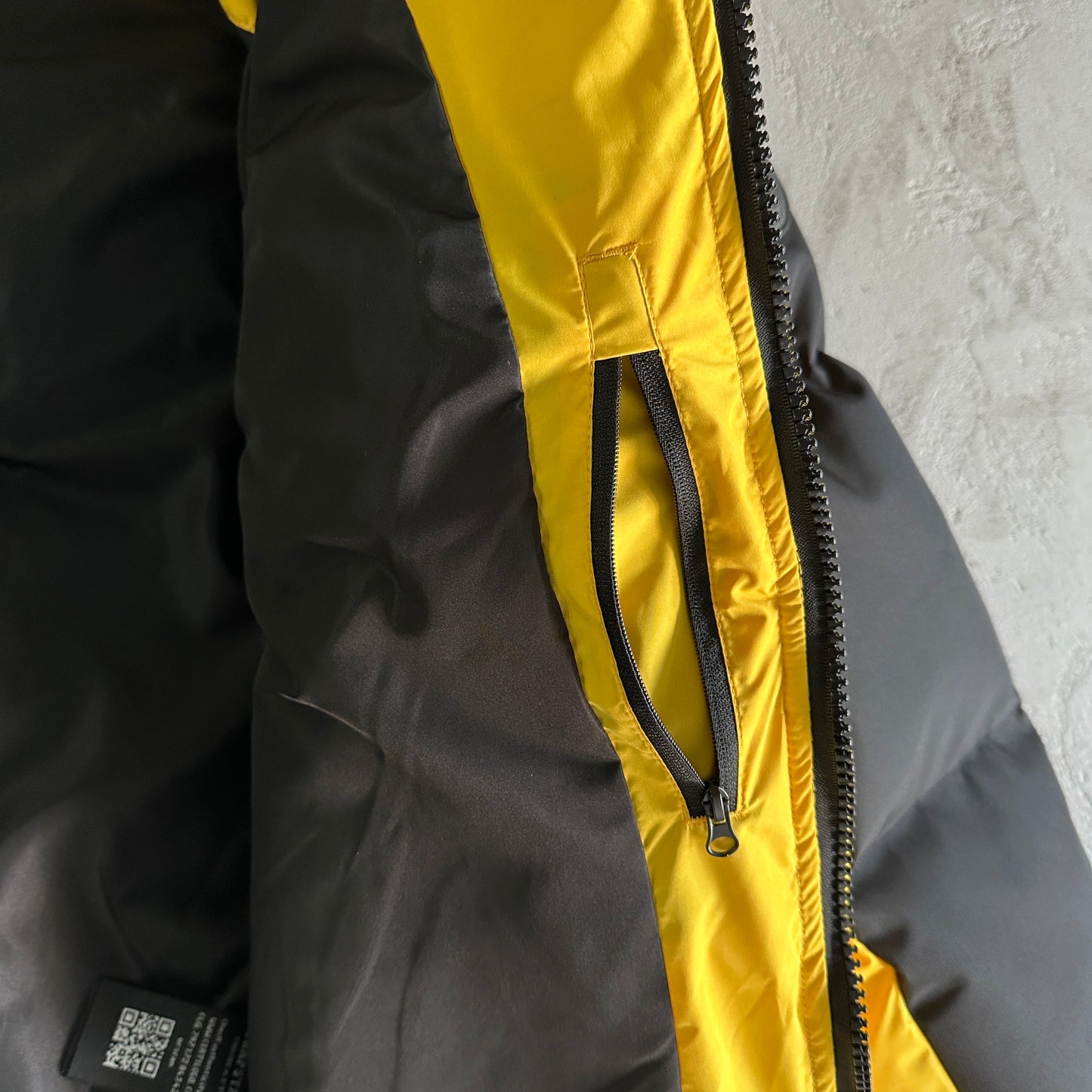 Trapstar Decoded Arch Puffer Jacket Back Yellow