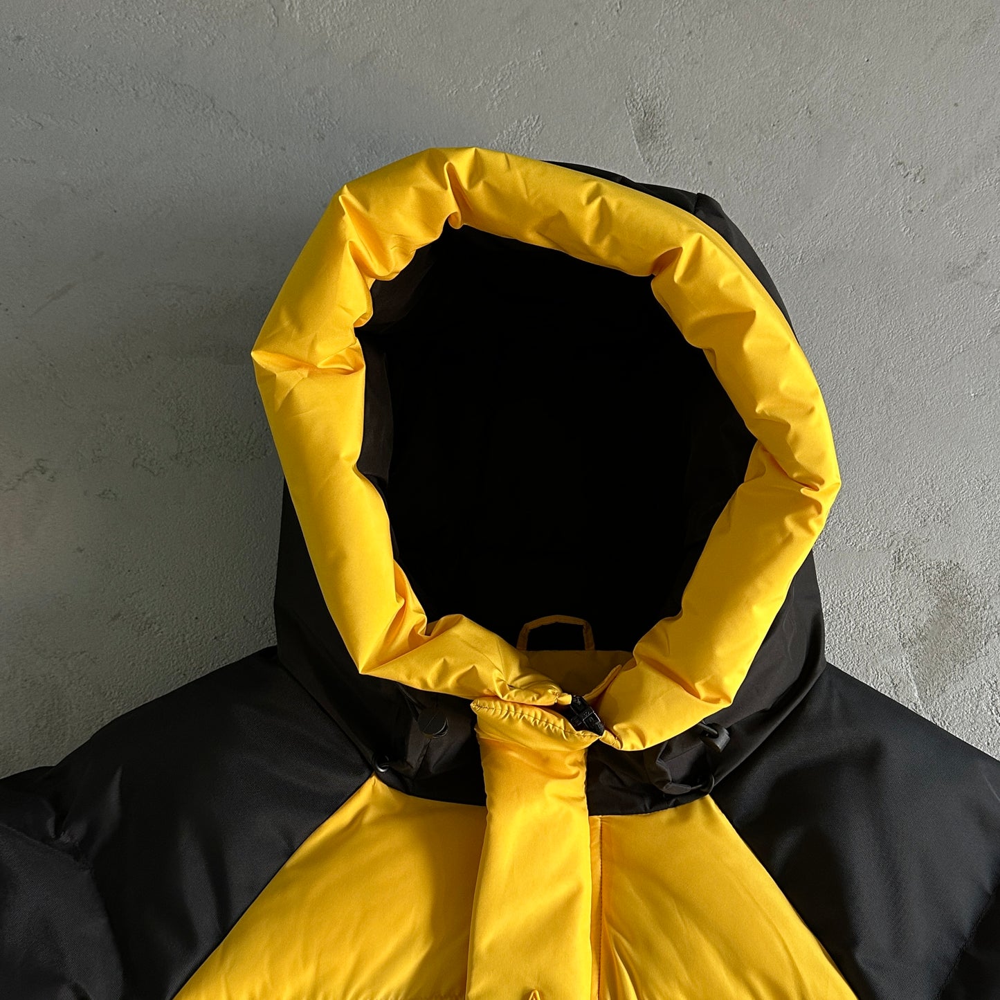 Trapstar Decoded Arch Puffer Jacket Back Yellow