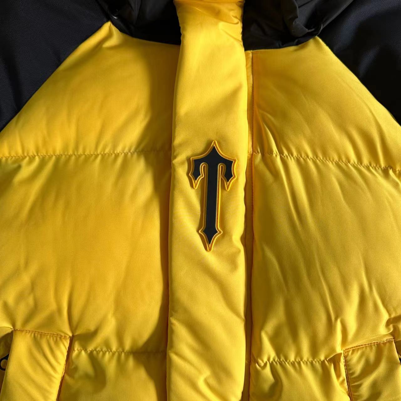 Trapstar Decoded Arch Puffer Jacket Back Yellow