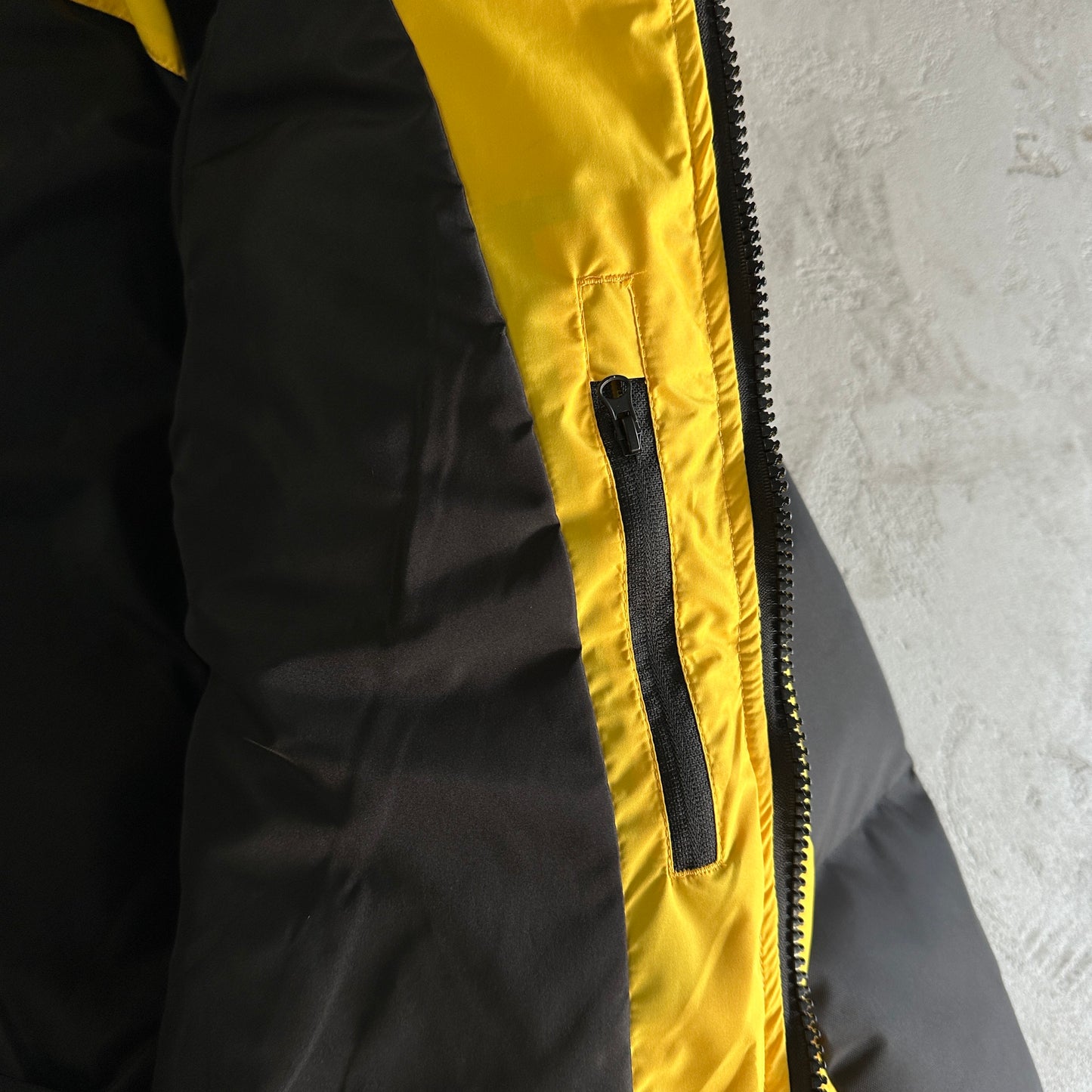 Trapstar Decoded Arch Puffer Jacket Back Yellow