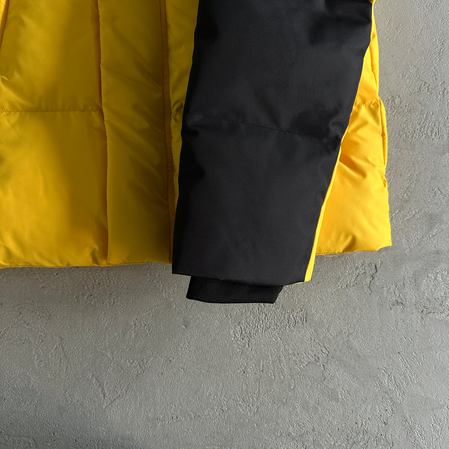 Trapstar Decoded Arch Puffer Jacket Back Yellow